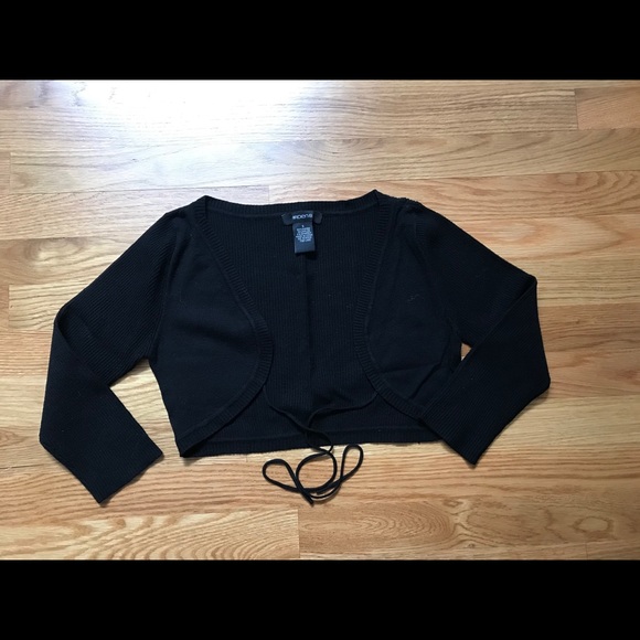 Arden B Sweaters - Arden B black shrug sweater
